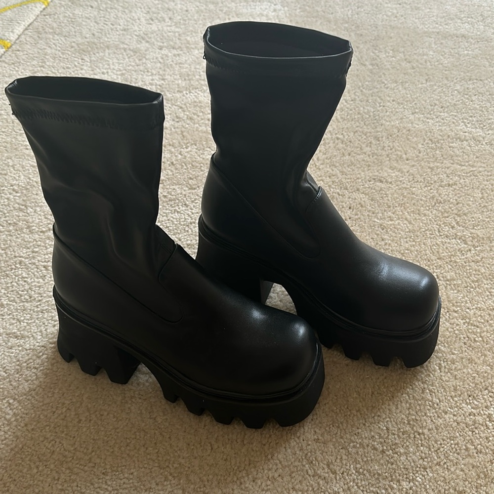 black boots